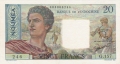 New Caledonia 20 Francs, (1954-58)